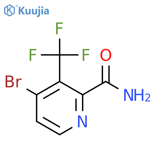 4-Bromo-3-(trifluoromethyl)picolinamide structure