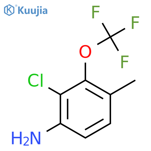 2-Chloro-4-methyl-3-(trifluoromethoxy)aniline structure