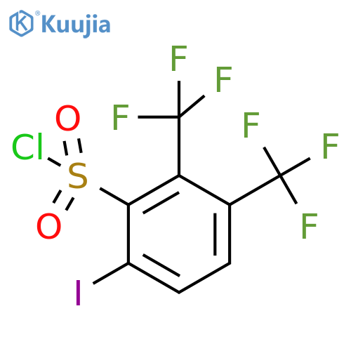 2,3-Bis(trifluoromethyl)-6-iodobenzenesulfonyl chloride structure