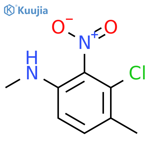 3-Chloro-N,4-dimethyl-2-nitroaniline structure