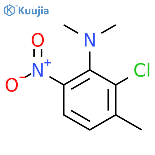 2-Chloro-6-nitro-N,N,3-trimethylaniline structure