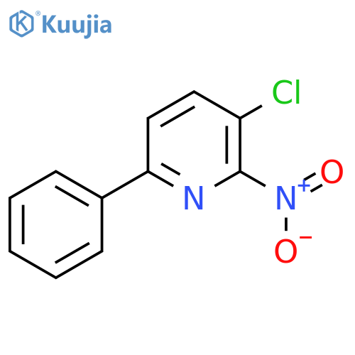 3-Chloro-2-nitro-6-phenylpyridine structure