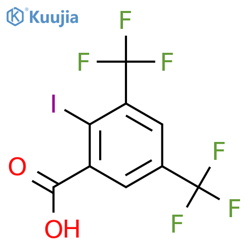 3,5-Bis(trifluoromethyl)-2-iodobenzoic acid structure