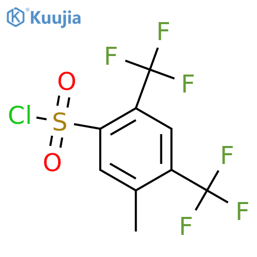 2,4-Bis(trifluoromethyl)-5-methylbenzenesulfonyl chloride structure