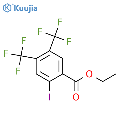 Ethyl 4,5-bis(trifluoromethyl)-2-iodobenzoate structure