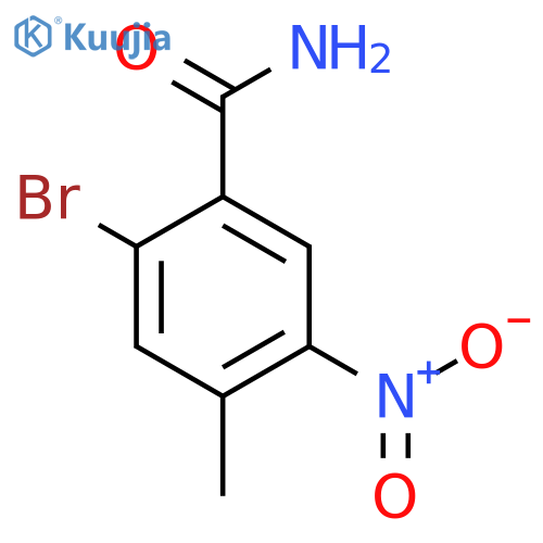 2-Bromo-4-methyl-5-nitrobenzamide structure