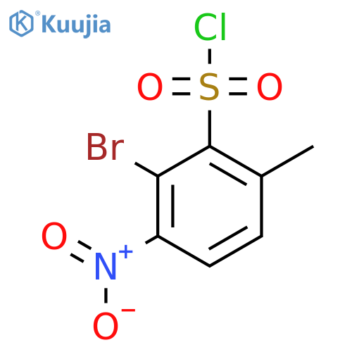 2-Bromo-6-methyl-3-nitrobenzenesulfonyl chloride structure