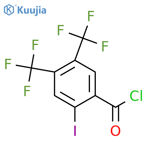 4,5-Bis(trifluoromethyl)-2-iodobenzoyl chloride structure