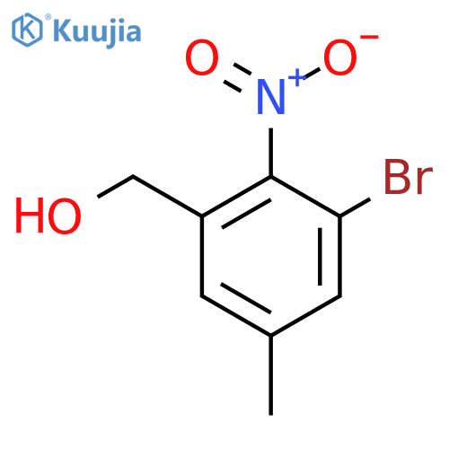 3-Bromo-5-methyl-2-nitrobenzyl alcohol structure
