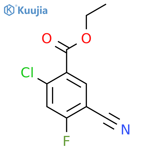 Ethyl 2-chloro-5-cyano-4-fluorobenzoate structure