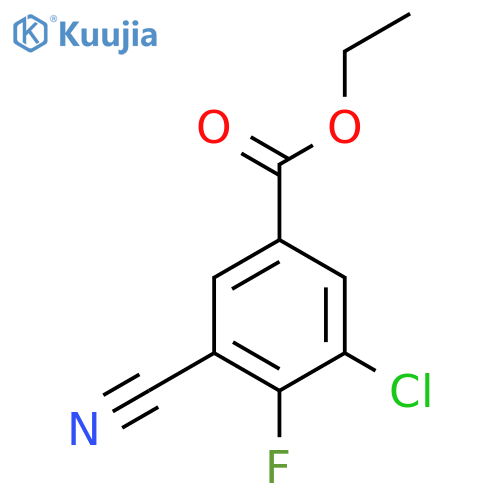 Ethyl 3-chloro-5-cyano-4-fluorobenzoate structure
