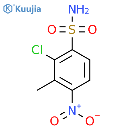 2-Chloro-3-methyl-4-nitrobenzenesulfonamide structure