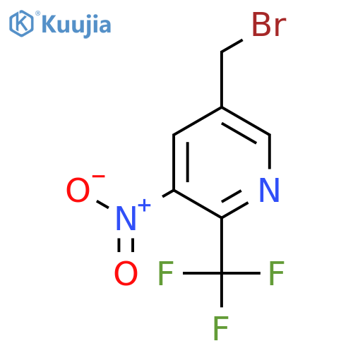 5-Bromomethyl-3-nitro-2-(trifluoromethyl)pyridine structure