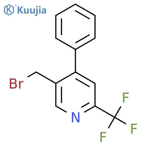 5-Bromomethyl-4-phenyl-2-(trifluoromethyl)pyridine structure