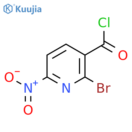 2-Bromo-6-nitropyridine-3-carbonyl chloride structure