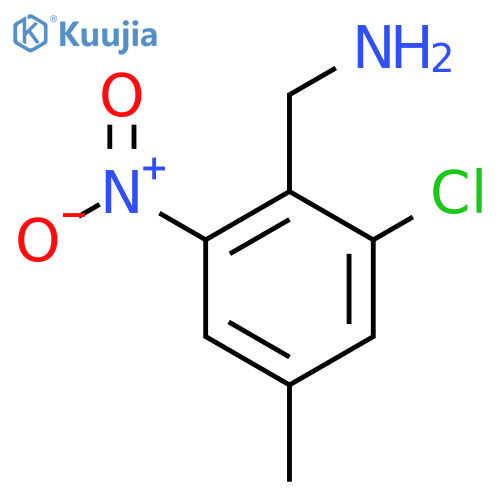 2-Chloro-4-methyl-6-nitrobenzylamine structure