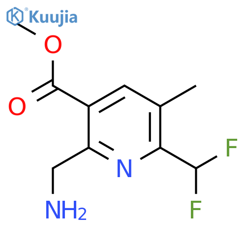 Methyl 2-(aminomethyl)-6-(difluoromethyl)-5-methylpyridine-3-carboxylate structure