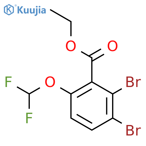 Ethyl 2,3-dibromo-6-(difluoromethoxy)benzoate structure