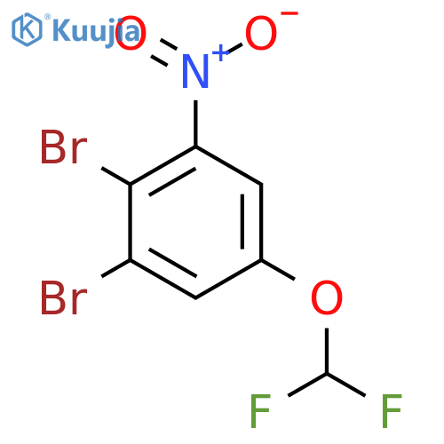 1,2-Dibromo-5-difluoromethoxy-3-nitrobenzene structure
