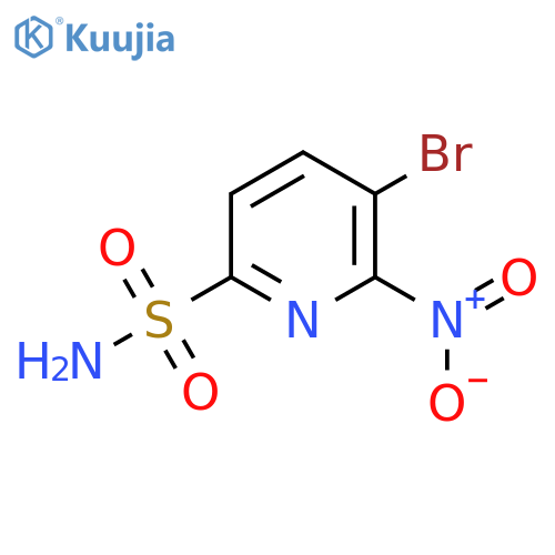 3-Bromo-2-nitropyridine-6-sulfonamide structure