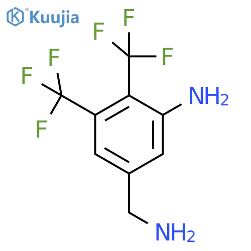3-Amino-4,5-bis(trifluoromethyl)benzylamine structure