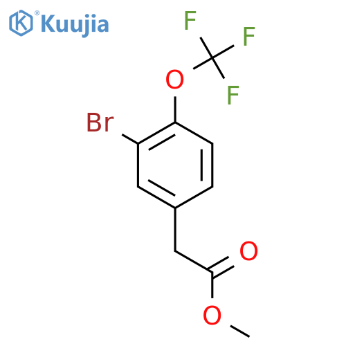 Methyl 3-bromo-4-(trifluoromethoxy)phenylacetate structure