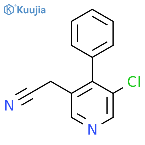 3-Chloro-4-phenylpyridine-5-acetonitrile structure