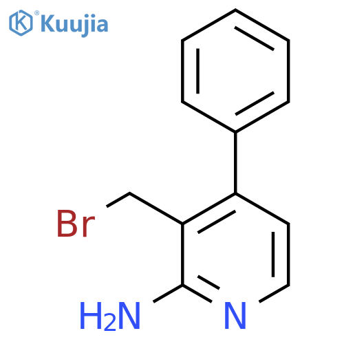 2-Amino-3-bromomethyl-4-phenylpyridine structure