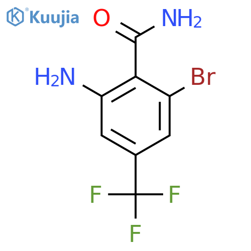 2-Amino-6-bromo-4-(trifluoromethyl)benzamide structure