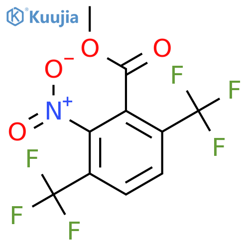 Methyl 3,6-bis(trifluoromethyl)-2-nitrobenzoate structure