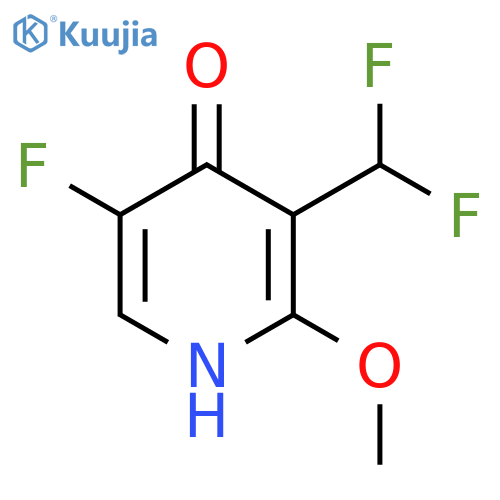3-(Difluoromethyl)-5-fluoro-4-hydroxy-2-methoxypyridine structure