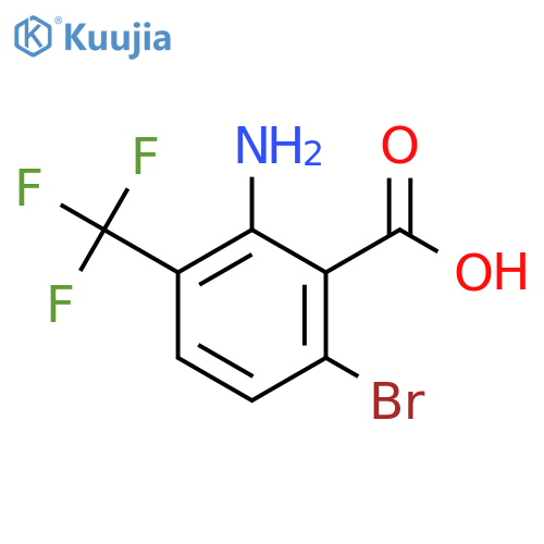 2-Amino-6-bromo-3-(trifluoromethyl)benzoic acid structure