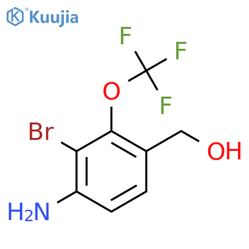 4-Amino-3-bromo-2-(trifluoromethoxy)benzyl alcohol structure