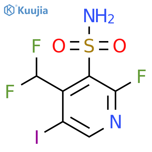 4-(Difluoromethyl)-2-fluoro-5-iodopyridine-3-sulfonamide structure