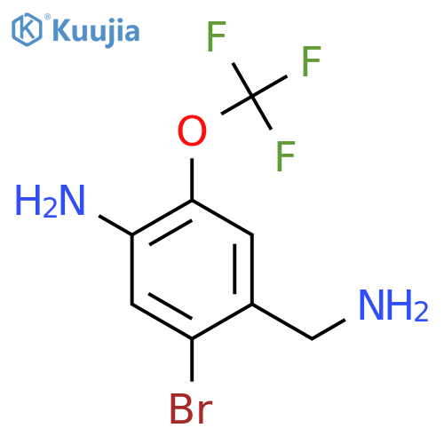 4-Amino-2-bromo-5-(trifluoromethoxy)benzylamine structure