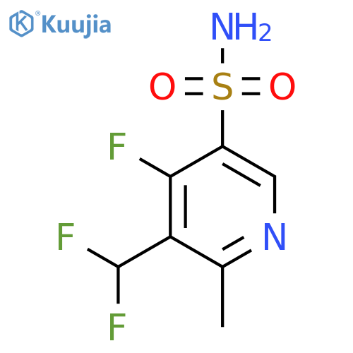 3-(Difluoromethyl)-4-fluoro-2-methylpyridine-5-sulfonamide structure