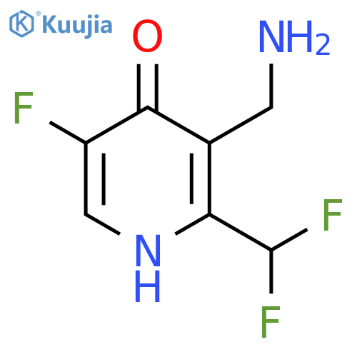 3-(Aminomethyl)-2-(difluoromethyl)-5-fluoro-4-hydroxypyridine structure