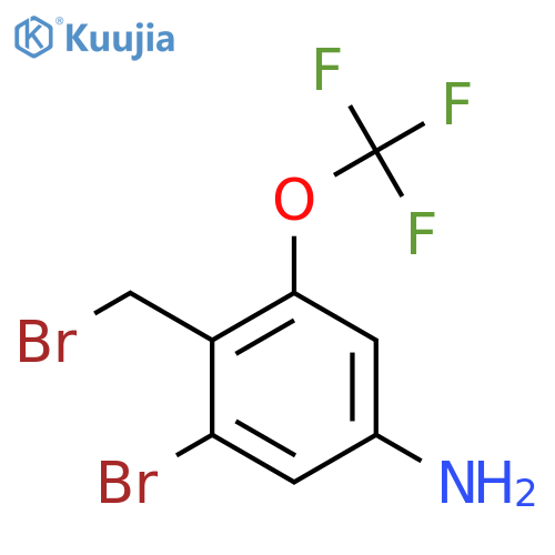 4-Amino-2-bromo-6-(trifluoromethoxy)benzyl bromide structure