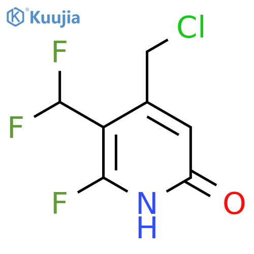 4-(Chloromethyl)-3-(difluoromethyl)-2-fluoro-6-hydroxypyridine structure