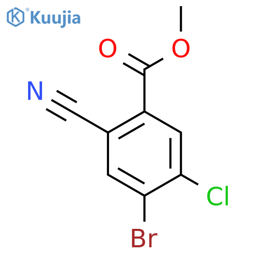 Methyl 4-bromo-5-chloro-2-cyanobenzoate structure