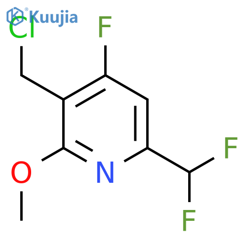 3-(Chloromethyl)-6-(difluoromethyl)-4-fluoro-2-methoxypyridine structure