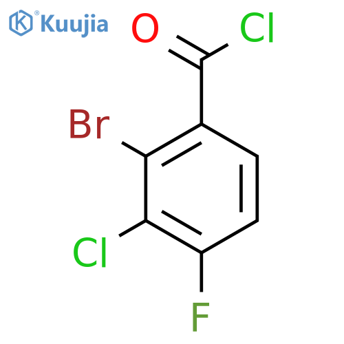 2-Bromo-3-chloro-4-fluorobenzoyl chloride structure