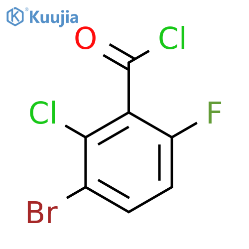 3-Bromo-2-chloro-6-fluorobenzoyl chloride structure