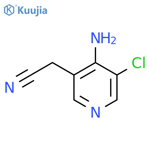 4-Amino-3-chloropyridine-5-acetonitrile structure