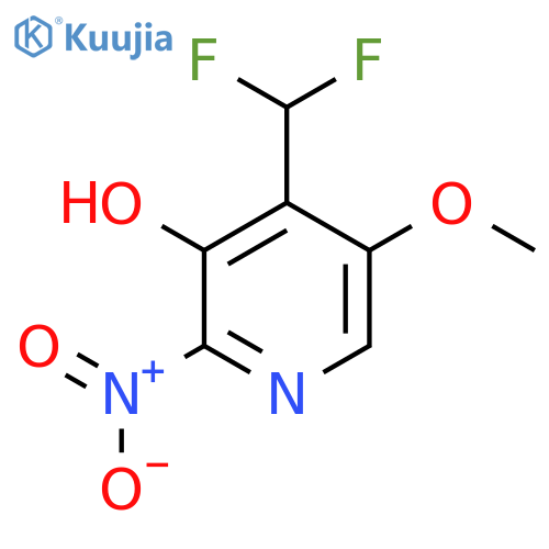 4-(Difluoromethyl)-3-hydroxy-5-methoxy-2-nitropyridine structure