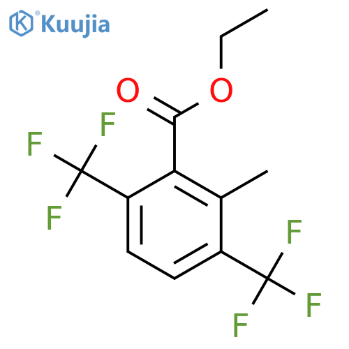Ethyl 3,6-bis(trifluoromethyl)-2-methylbenzoate structure