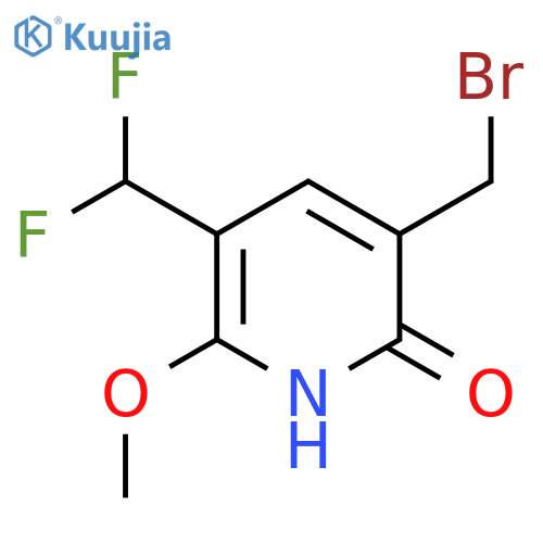 3-(Bromomethyl)-5-(difluoromethyl)-2-hydroxy-6-methoxypyridine structure