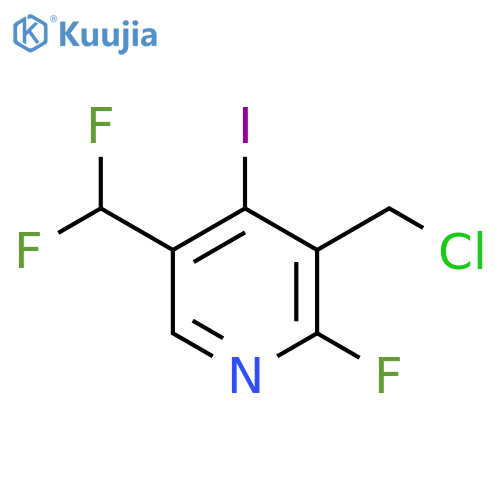 3-(Chloromethyl)-5-(difluoromethyl)-2-fluoro-4-iodopyridine structure