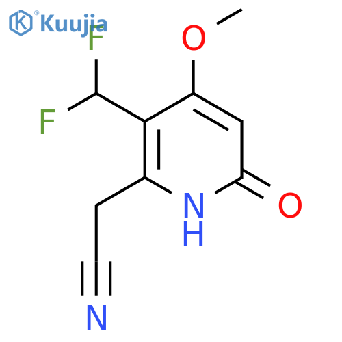 3-(Difluoromethyl)-6-hydroxy-4-methoxypyridine-2-acetonitrile structure