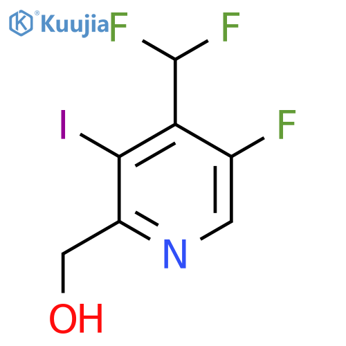 4-(Difluoromethyl)-5-fluoro-3-iodopyridine-2-methanol structure